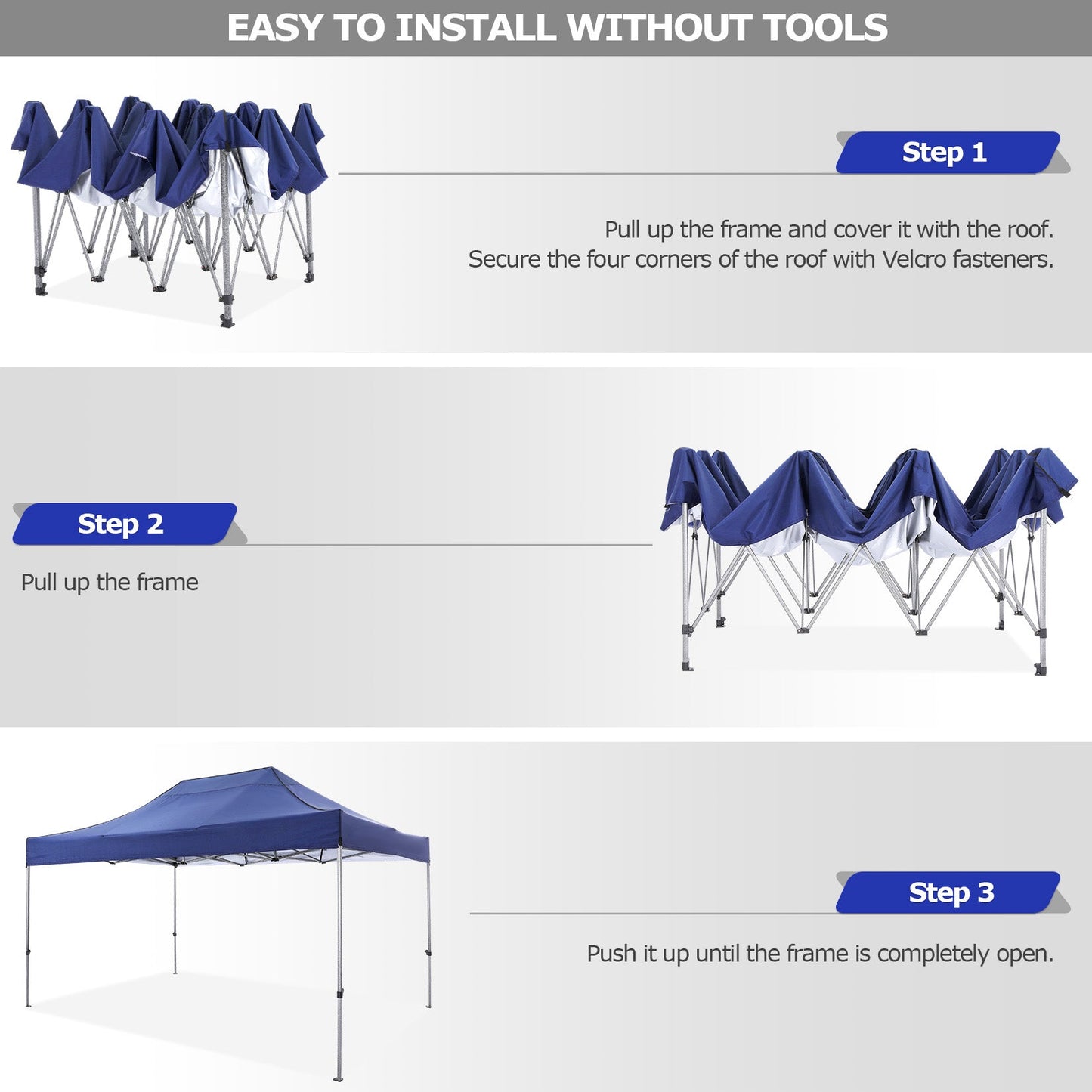 10x15 Heavy Duty Pop up Canopy Tent