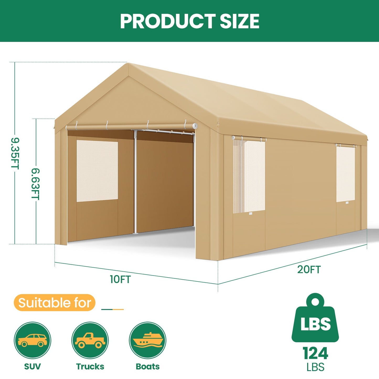 Carport Heavy Duty Canopy Tent