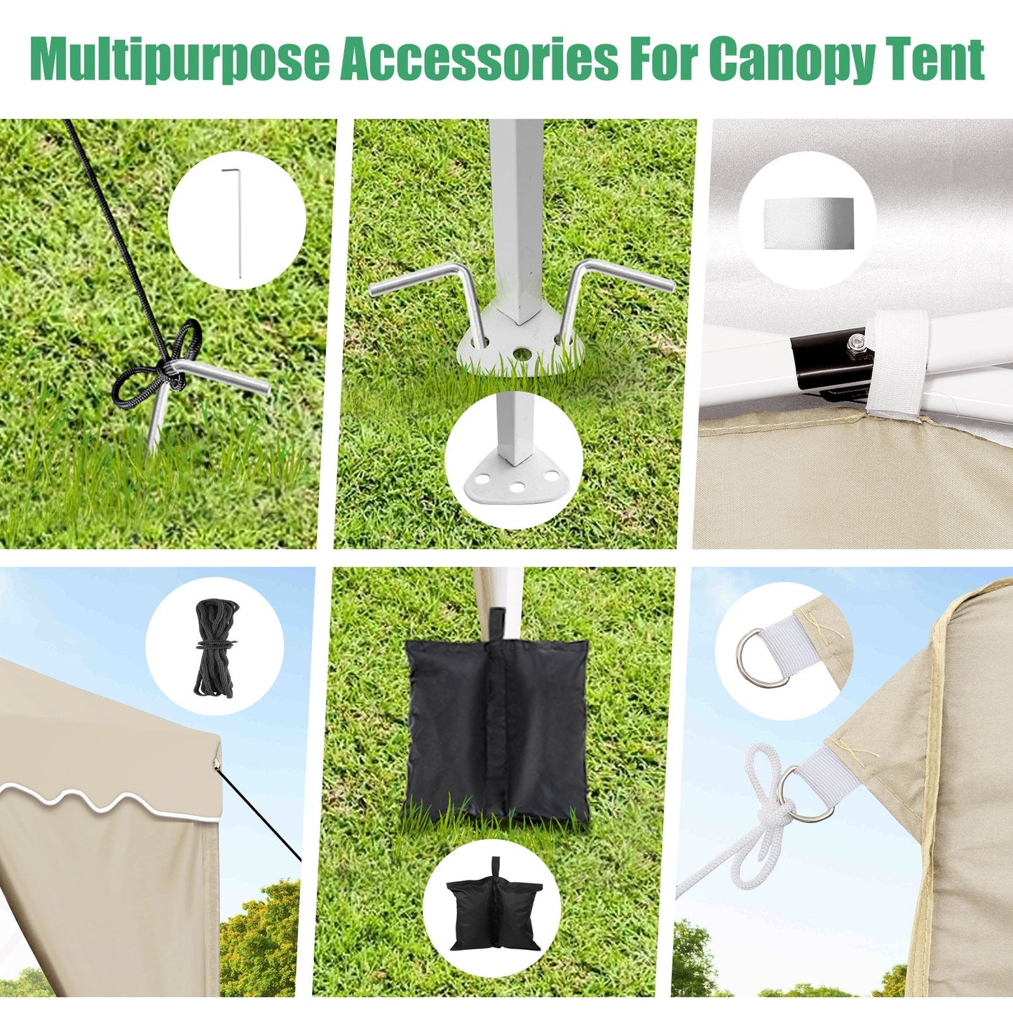 JUSTTENT 10x20 Pop up Canopy Tent Commercial Instant Canopy with 6 Sidewalls