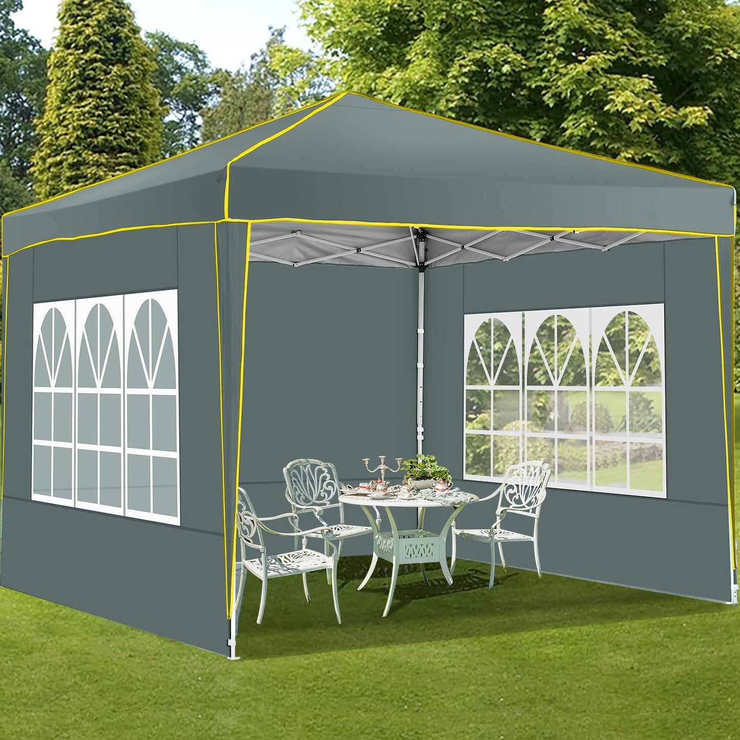 JUSTTENT Pop up Canopy Tent 10x10 Commercial Instant Canopy