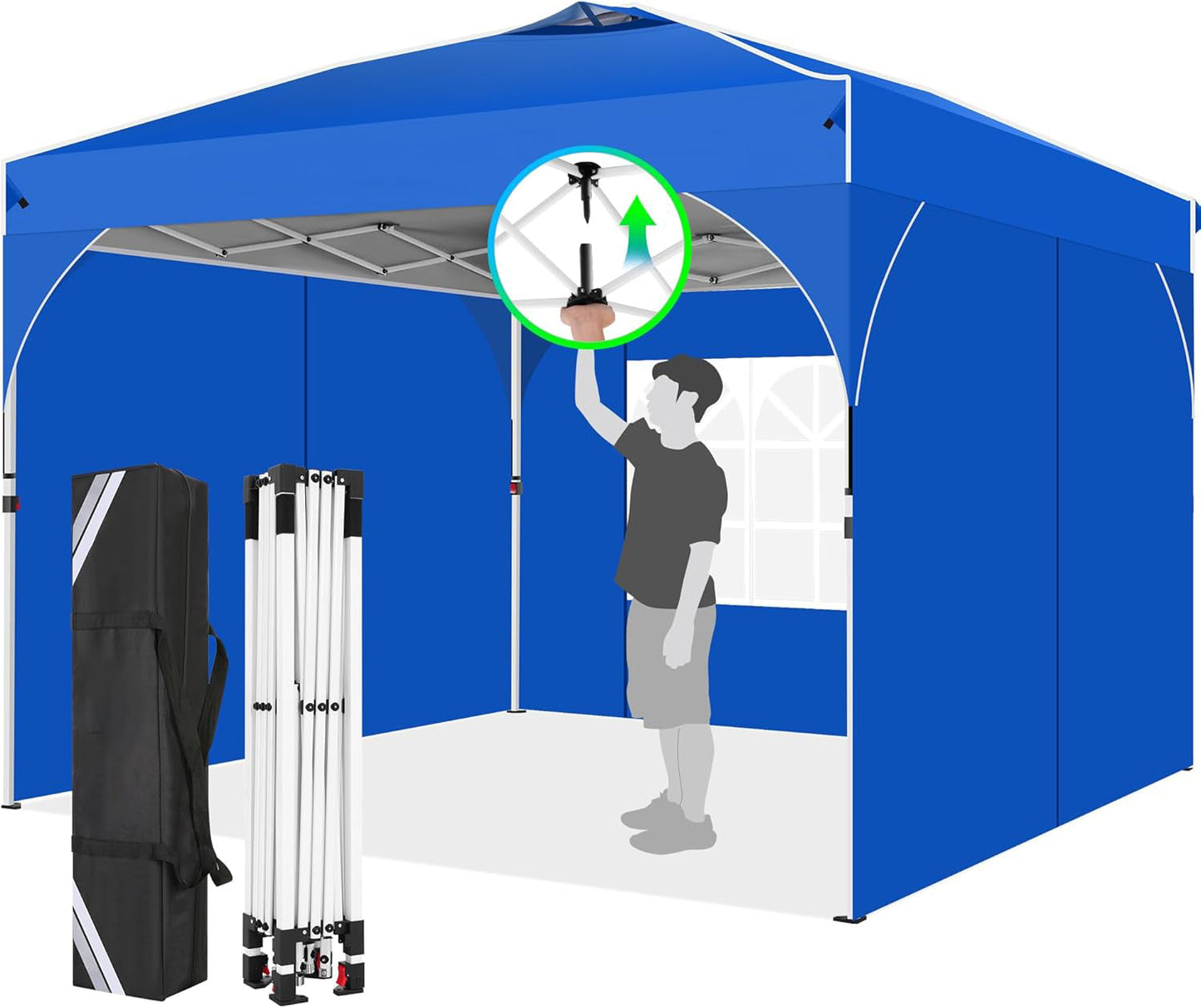 10x10 Party Tents with One Push Central Button Air Vent Tent