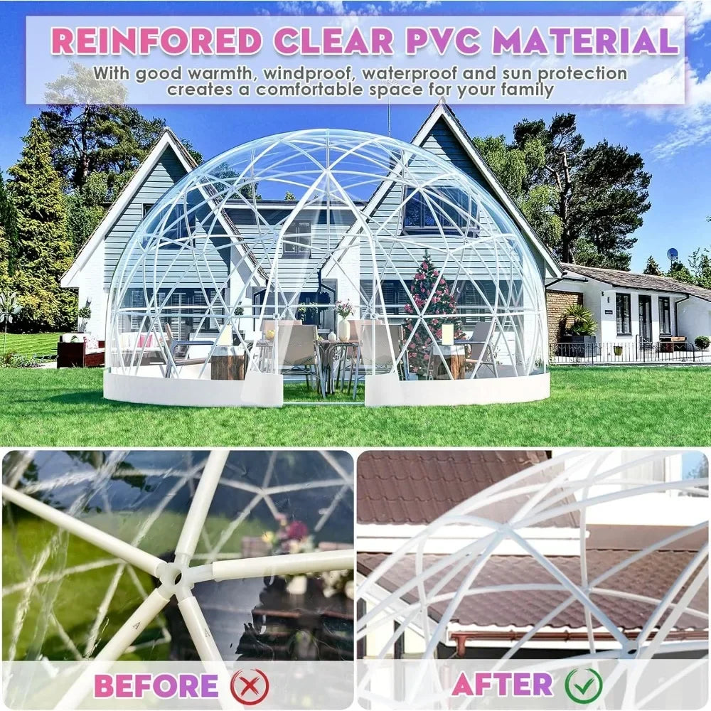 9.7FT/2.9MFT Geodesic Garden Dome lgloo Tent