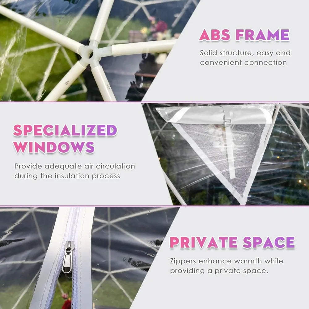 9.7FT/2.9MFT Geodesic Garden Dome lgloo Tent