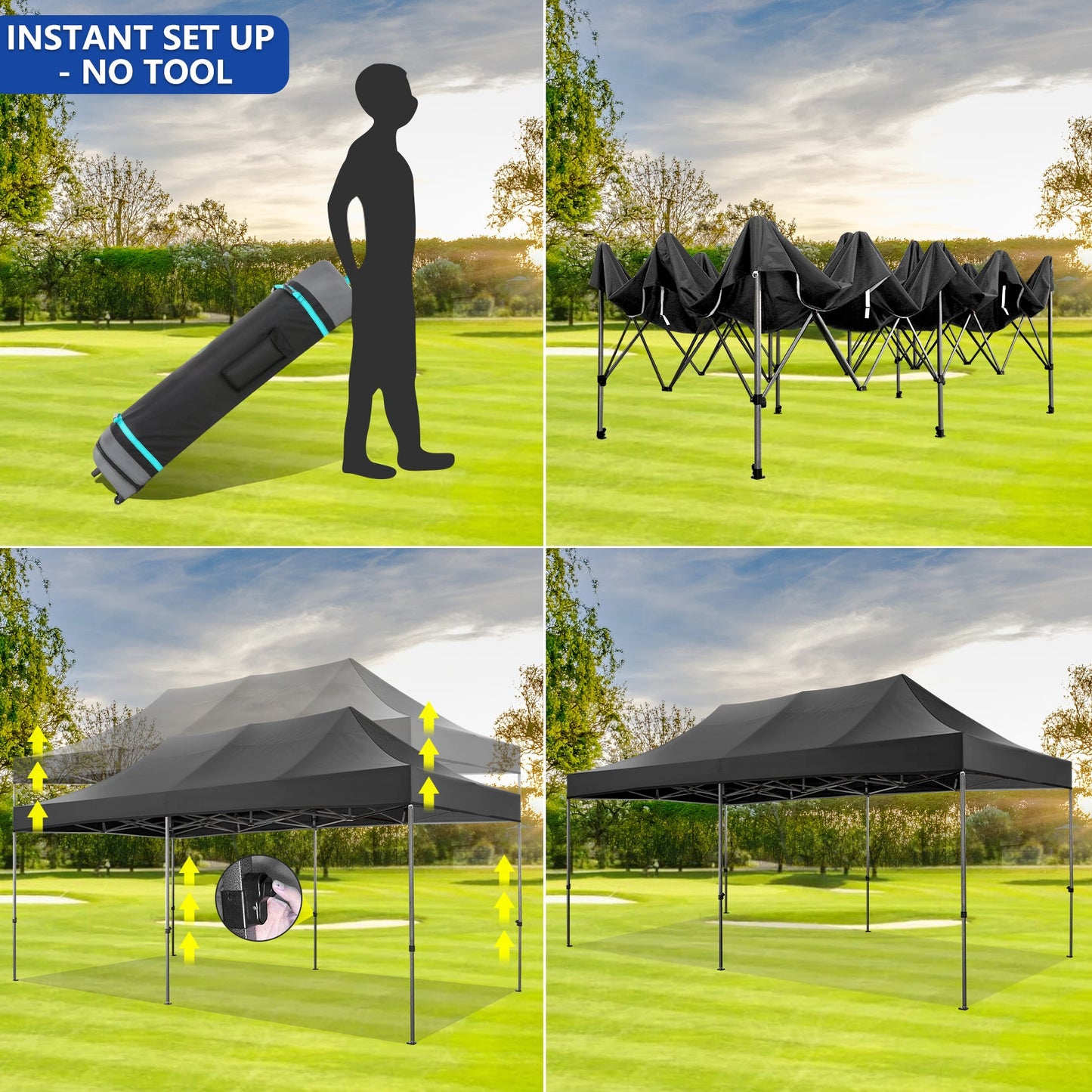 10' x 20' Canopy Tent EZ Pop Up Party Tent