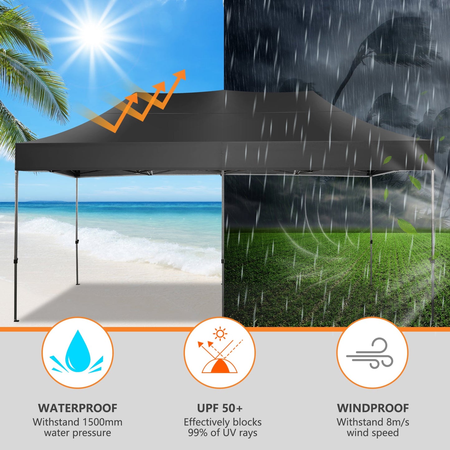 10' x 20' Canopy Tent EZ Pop Up Party Tent