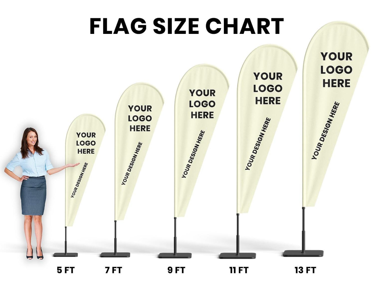 Custom Teardrop Feather Flags