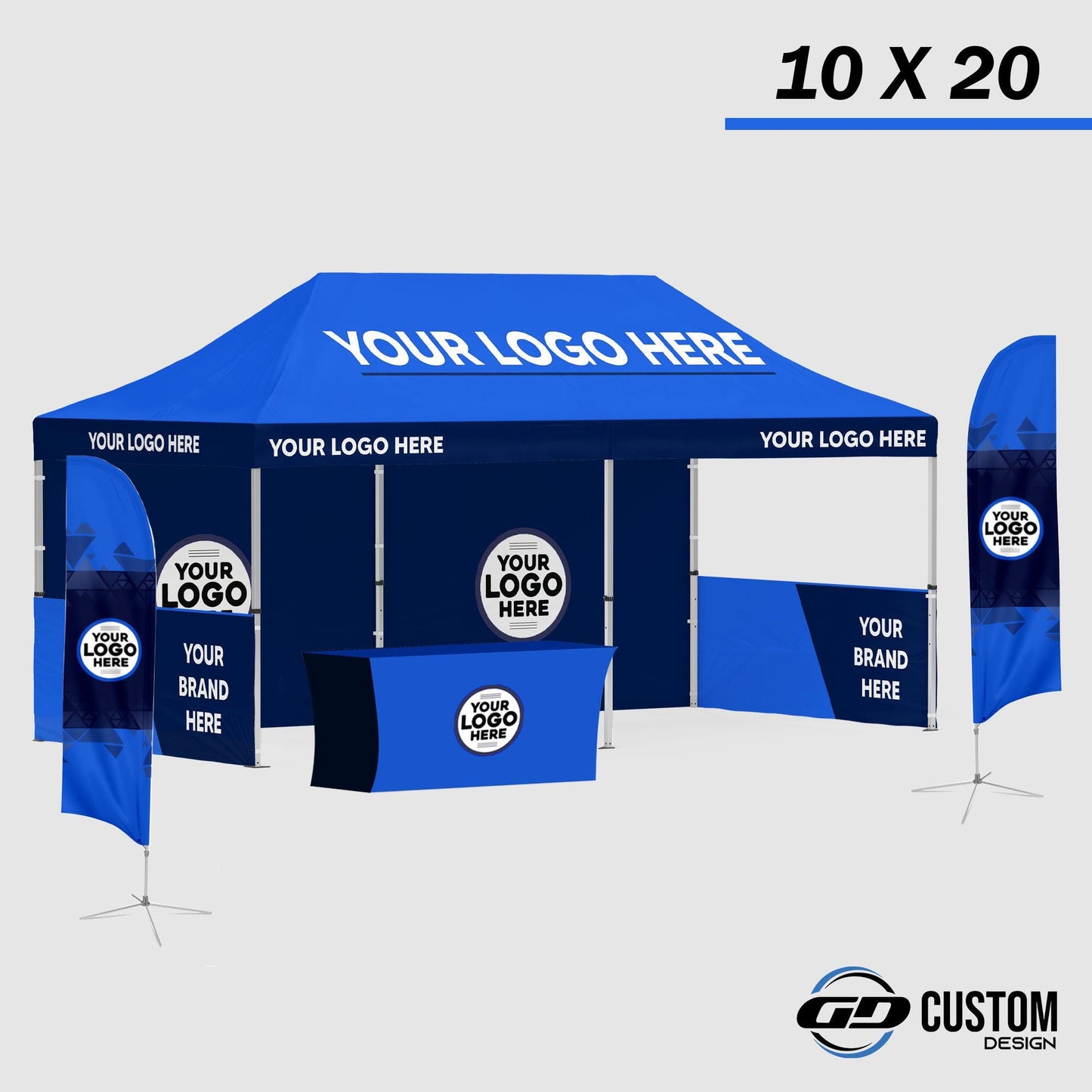 Custom Canopy Tent 10 x 20 – FREE Personalized design