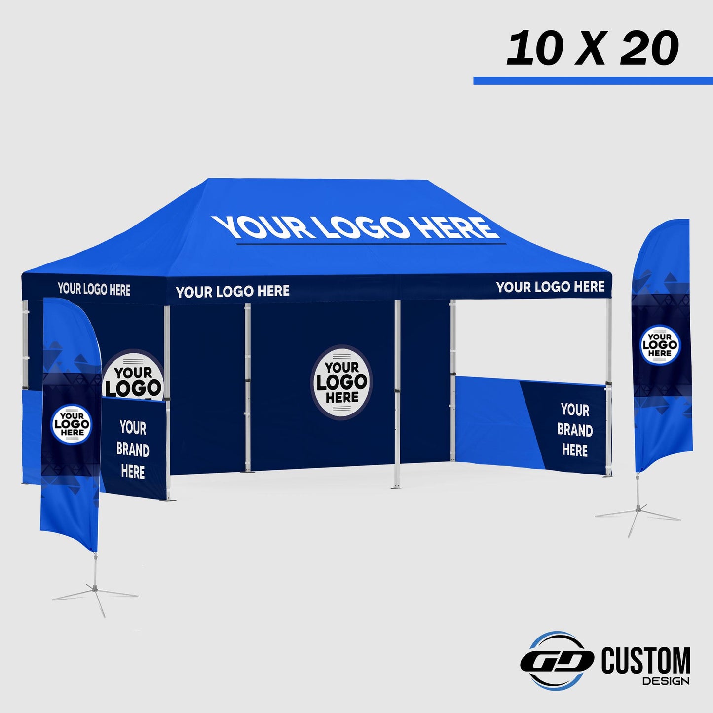 Custom Canopy Tent 10 x 20 – FREE Personalized design