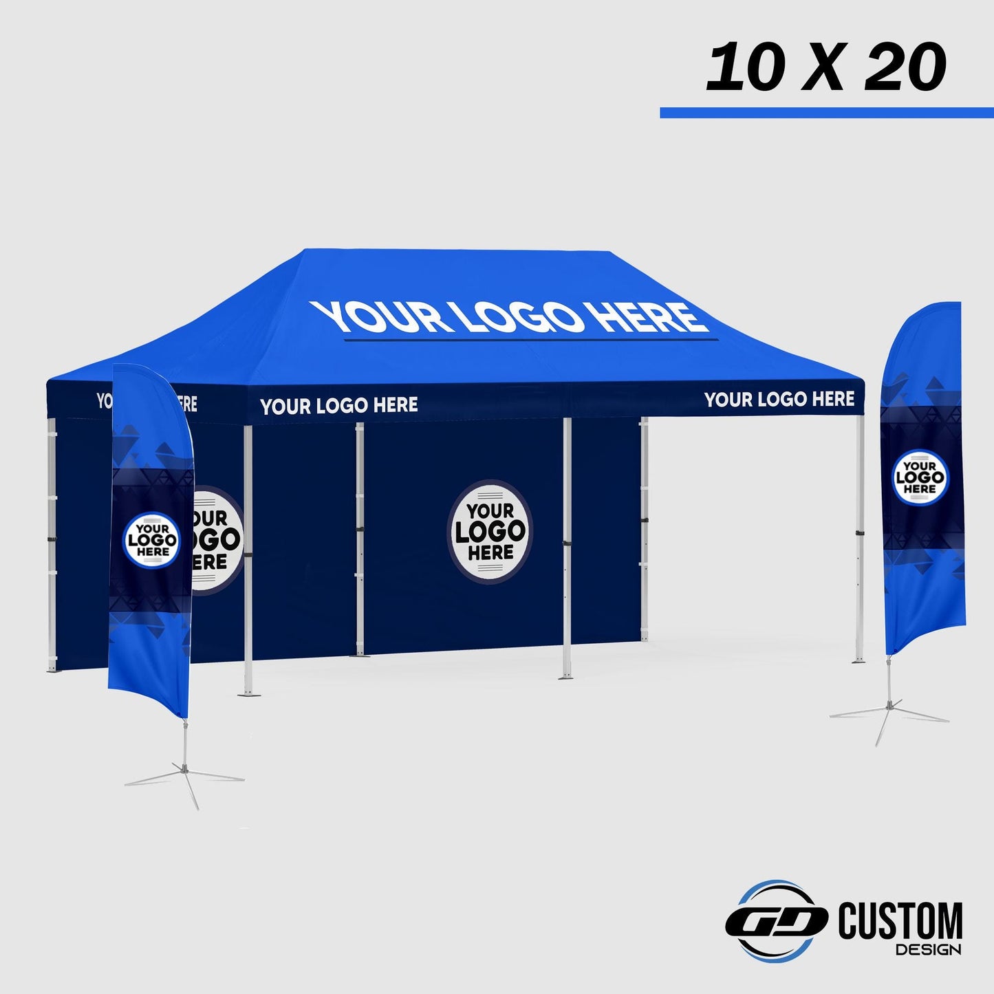 Custom Canopy Tent 10 x 20 – FREE Personalized design