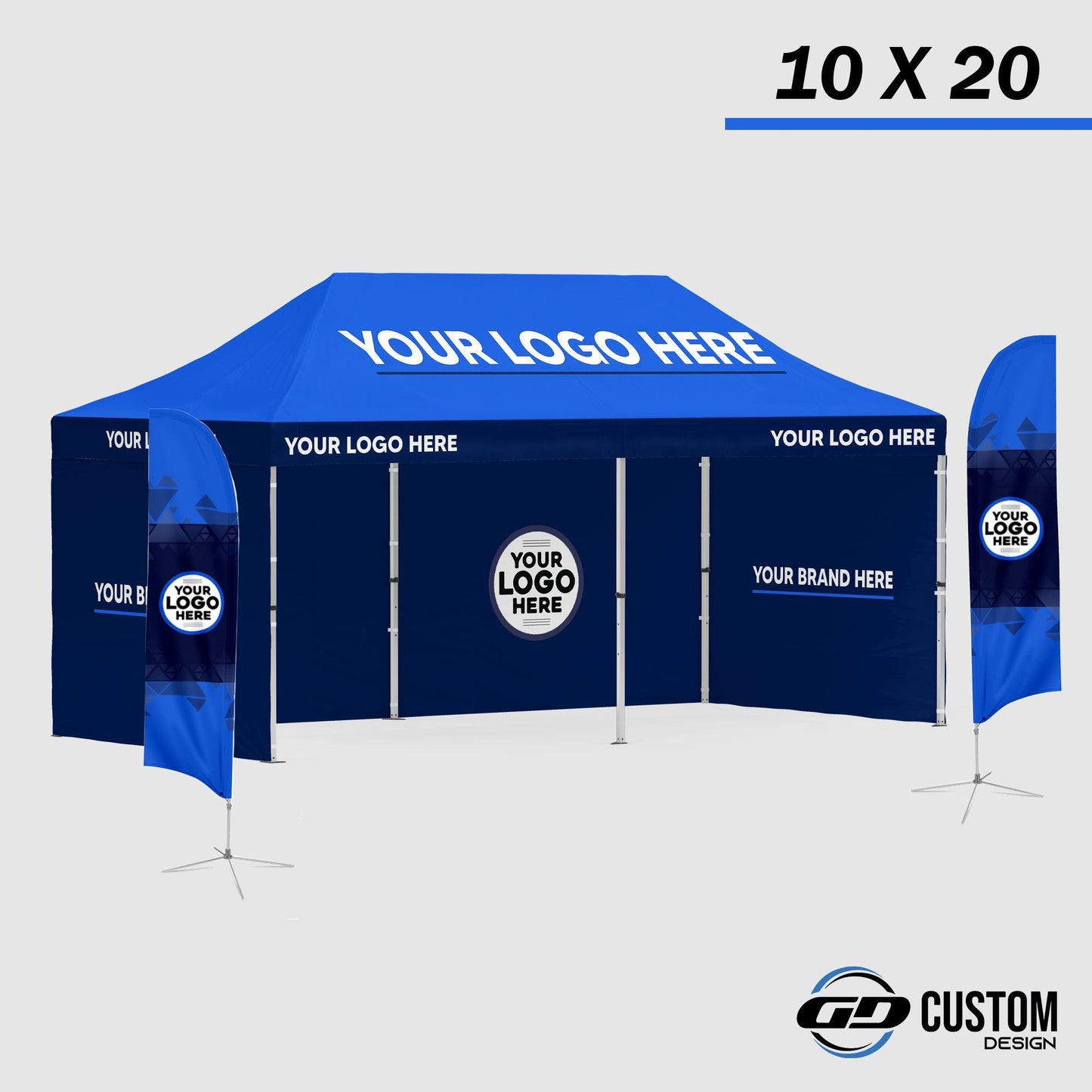 Custom Canopy Tent 10 x 20 – FREE Personalized design