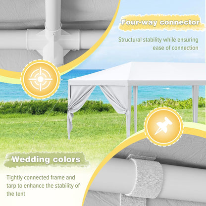 Party Tent 10x30 Canopy Tents for Parties with 8 Removable Sidewalls