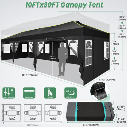 10x30  One Push Setup Glow Party Tent