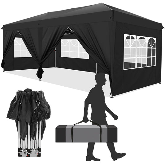 10x20 Pop Up Canopy with Sidewalls,Easy Up Canopy Tent