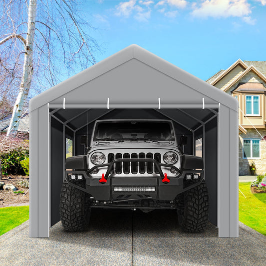 10'x20' Large Heavy Duty Car Tent with Steel Frame