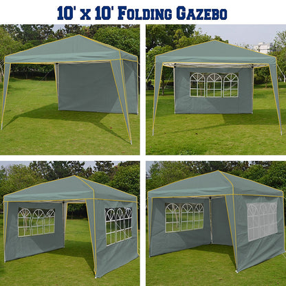 JUSTTENT Pop up Canopy Tent 10x10 Commercial Instant Canopy