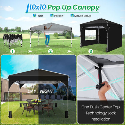 10x10 Party Tents with One Push Central Button Air Vent Tent