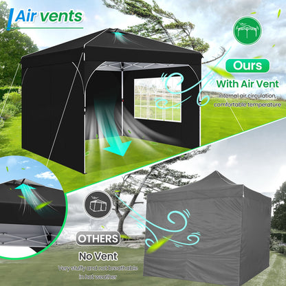 10x10 Party Tents with One Push Central Button Air Vent Tent