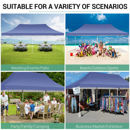 10'x20' Pop up Canopy Tent with 6 Removable Sidewalls