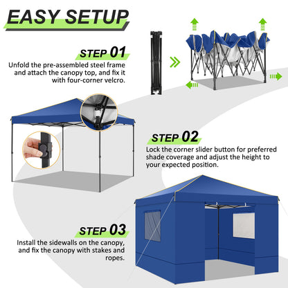10' x 10' Outdoor Canopy Party Tent