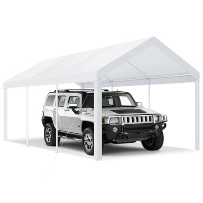 Portable Garage Metal Steel Frame & Polyester Top Carport Shelter for Outdoor Truck Boat