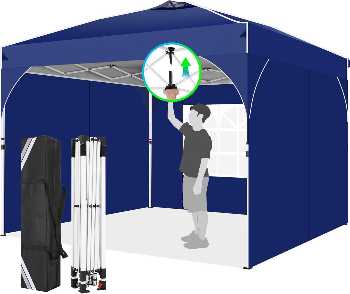 10x10 Party Tents with One Push Central Button Air Vent Tent