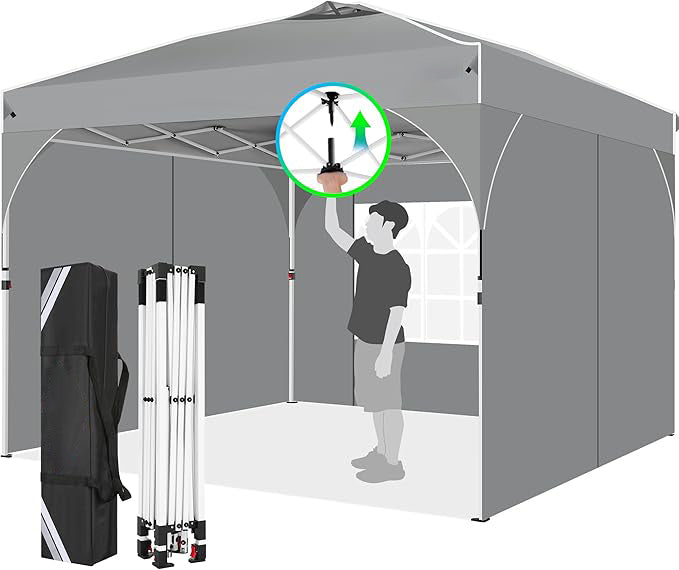 10x10 Party Tents with One Push Central Button Air Vent Tent
