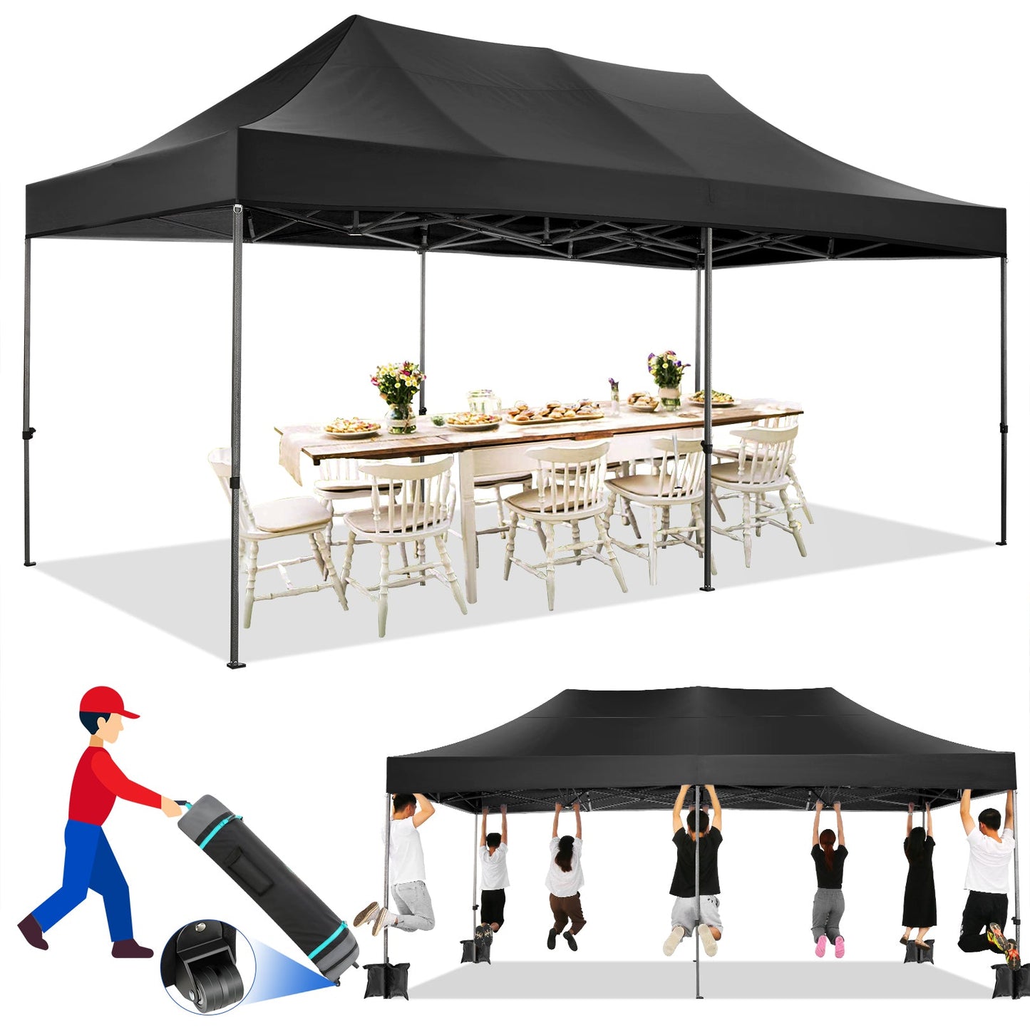 10' x 20' Canopy EZ Pop Up Party Tent