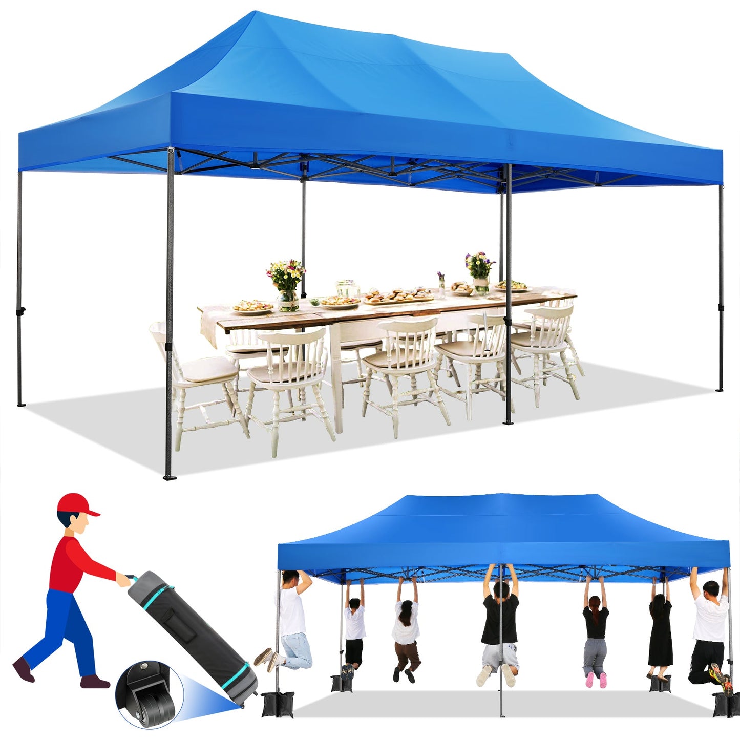 10' x 20' Canopy EZ Pop Up Party Tent
