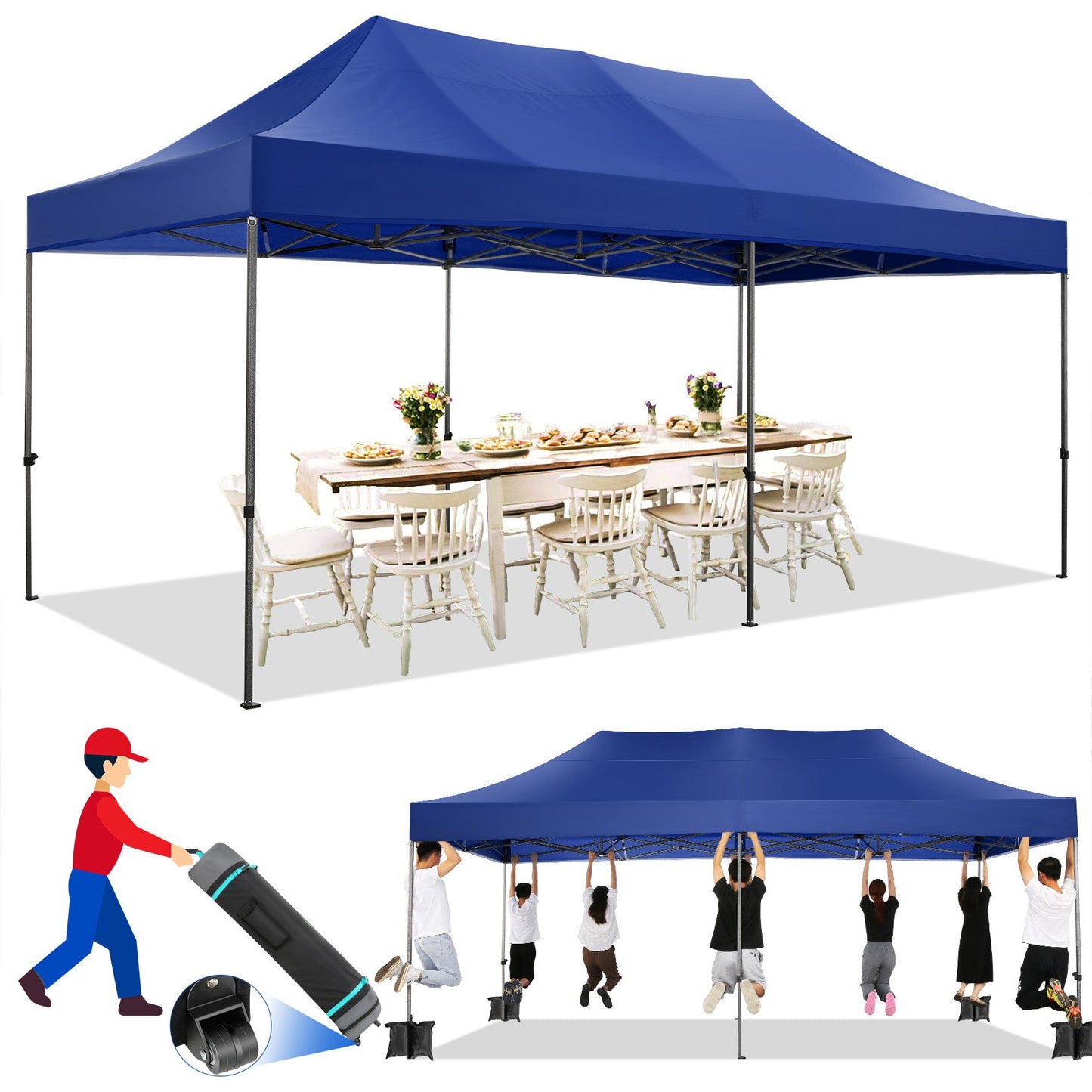 10' x 20' Canopy EZ Pop Up Party Tent