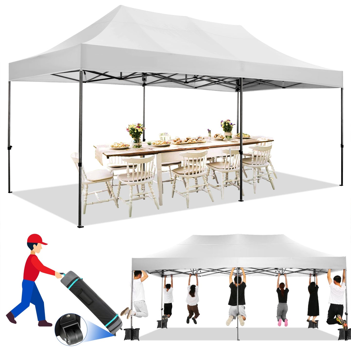 10' x 20' Canopy EZ Pop Up Party Tent