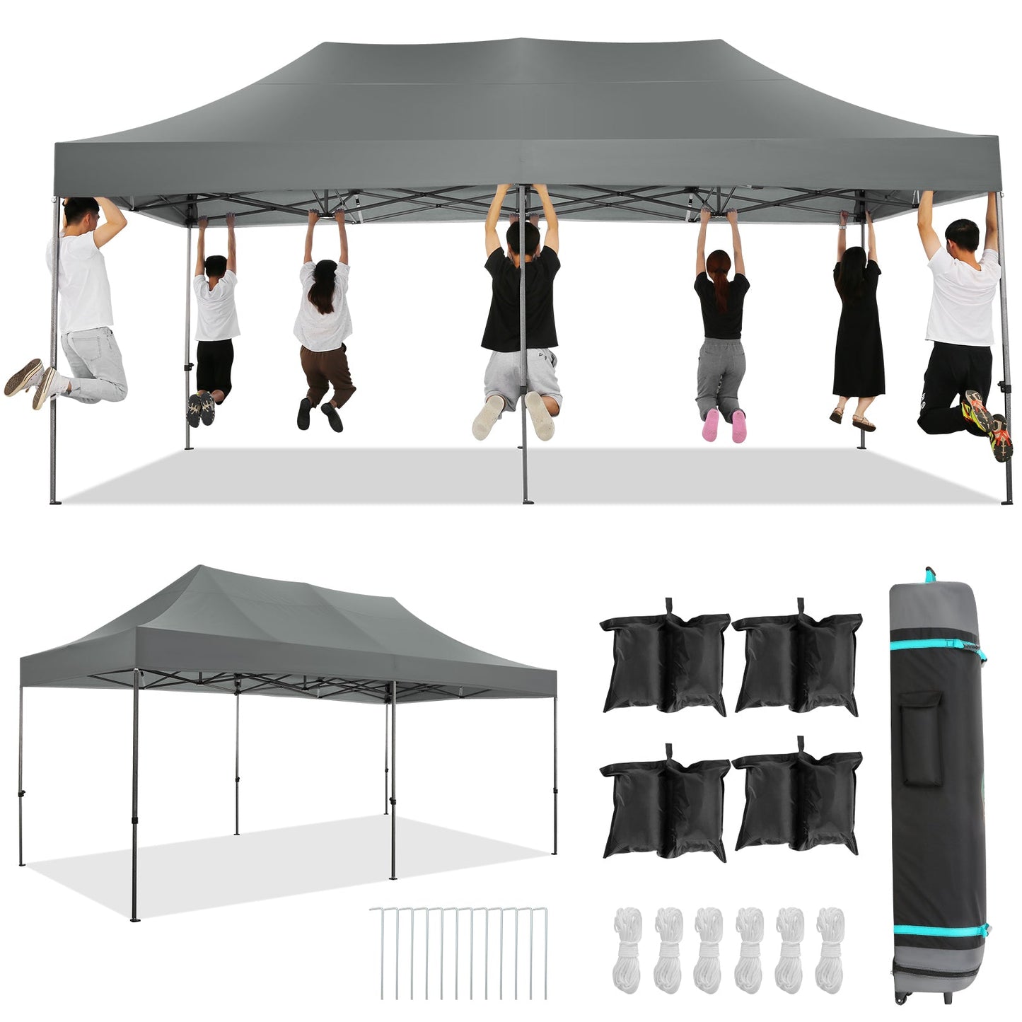 10' x 20' Canopy Tent EZ Pop Up Party Tent