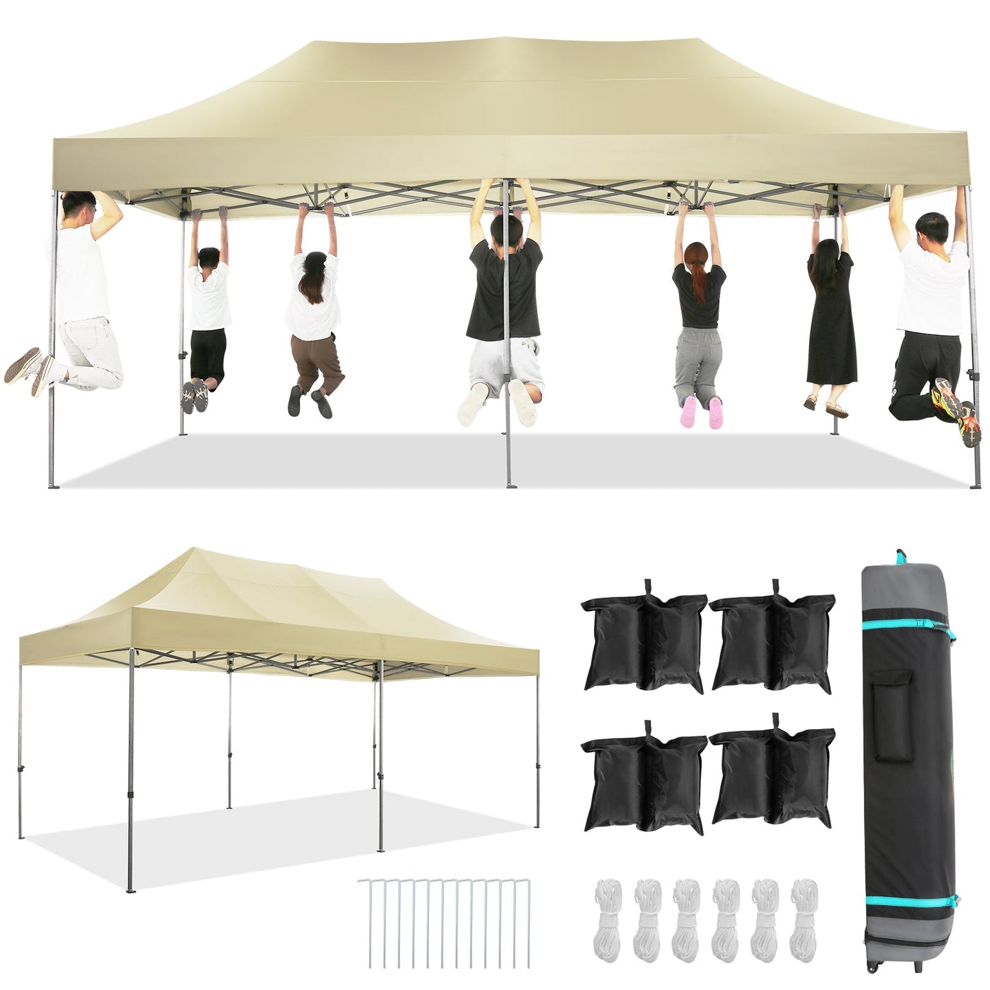10' x 20' Canopy Tent EZ Pop Up Party Tent