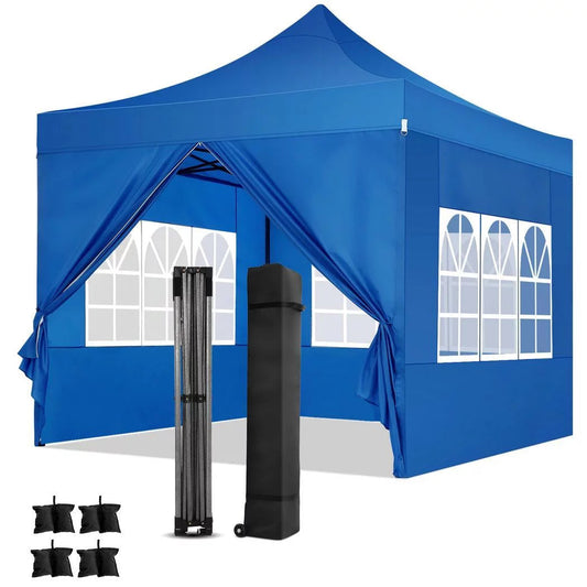 JUSTTENT 10'x10' Straight Leg Pop-up Canopy Tent