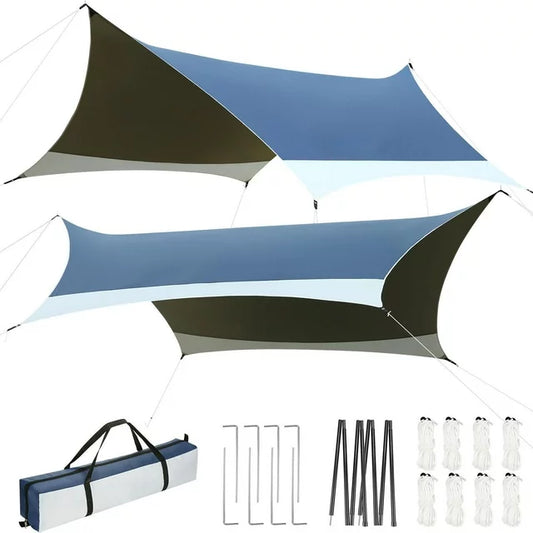 JUSTTENT Hammock Tarp, Hammock Tent - Rain Tarp for Camping Hammock