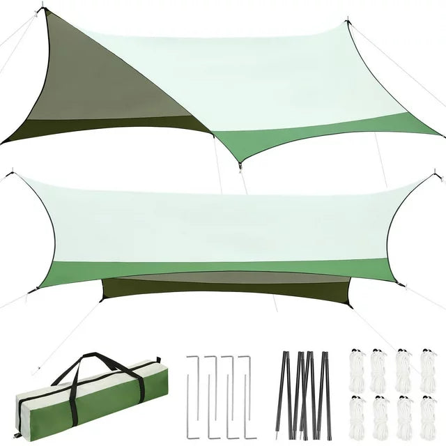 JUSTTENT Hammock Tarp, Hammock Tent - Rain Tarp for Camping Hammock
